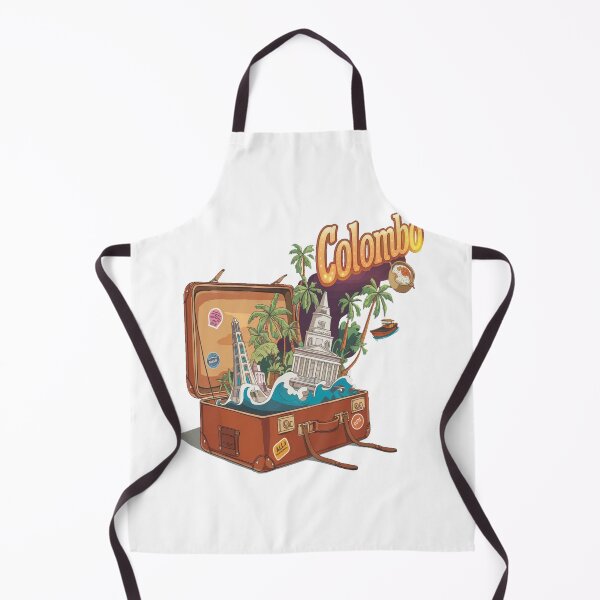 Item preview, colombo sri lanka ceylon - "Colombo Adventure Suitcase – Retro Cartoon Travel " designed and sold by stickercuffs.