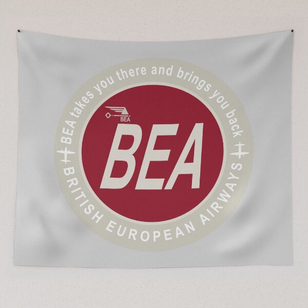 Item preview, British European Airways - Luggage Label designed and sold by RedFirecracker.