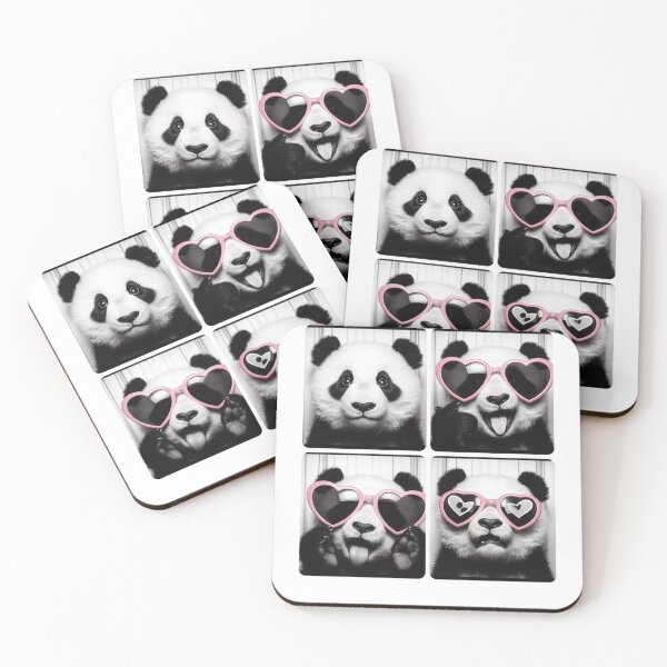 Item preview, Panda Wearing Love Sunglasses designed and sold by HIISESSOL.