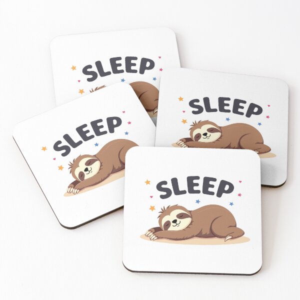 Item preview, Cute Sleeping Sloth Sleepy Animal Cartoon Design designed and sold by ColorsoftNature.