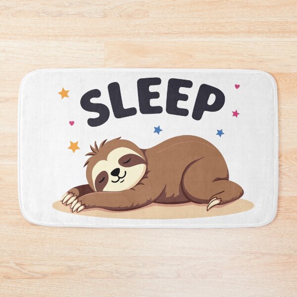 Item preview, Cute Sleeping Sloth Sleepy Animal Cartoon Design designed and sold by ColorsoftNature.
