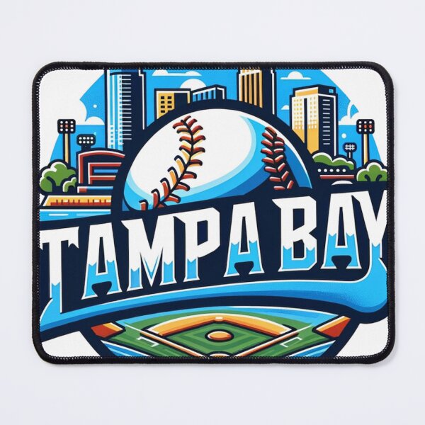 Item preview, Tampa Bay Baseball Cityscape Badge designed and sold by Ryszard2207.