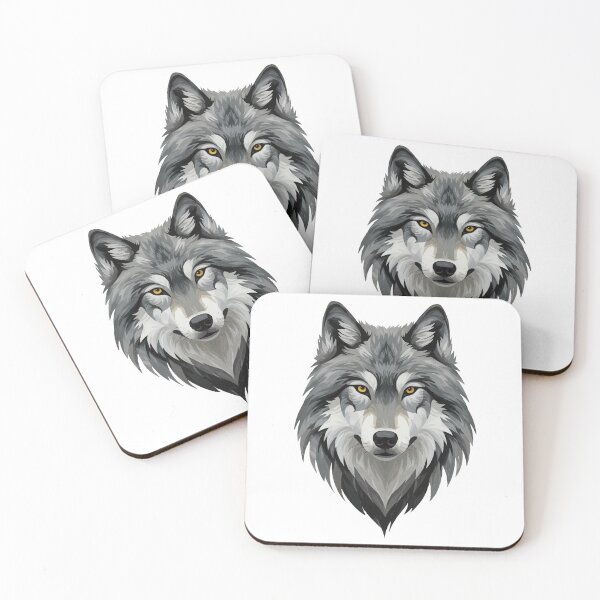 Item preview, wolf face graphic designed and sold by wi geon.