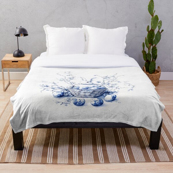 Artikelvorschau, Chinoiserie-Osterhase mit Ostereiern entworfen und verkauft von GraphicGreets.