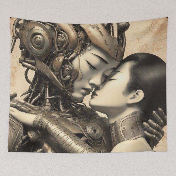 Artikelvorschau, Roboter Shunga Imitation Japanische Erotik #13 entworfen und verkauft von NickWhittleArt.