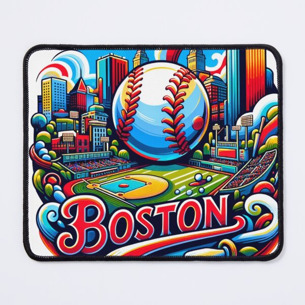 Item preview, Boston Baseball Cityscape Badge designed and sold by Ryszard2207.