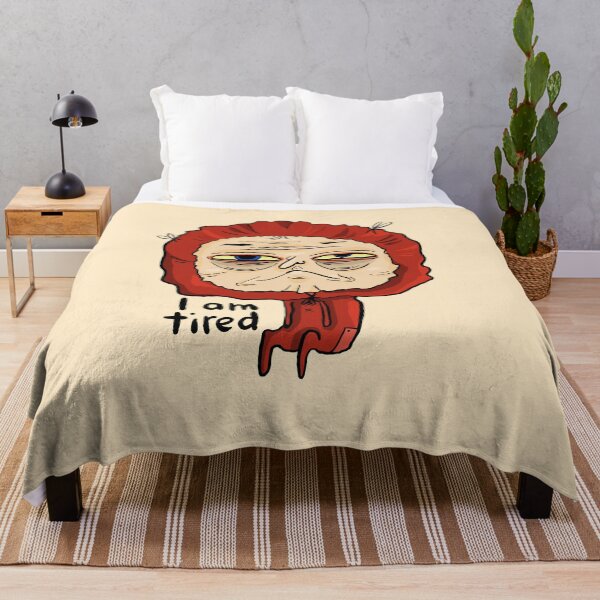 Item preview, Tired cartoon dude wrapped in pajamas designed and sold by VladdissH.
