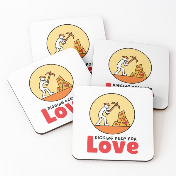 Item preview, Digging Deep for Love Valentines Day designed and sold by HIISESSOL.