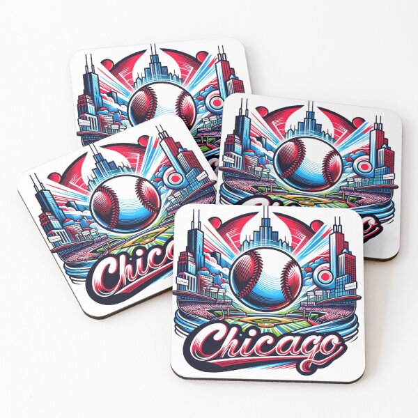 Item preview, Chicago Baseball Cityscape Badge designed and sold by Ryszard2207.