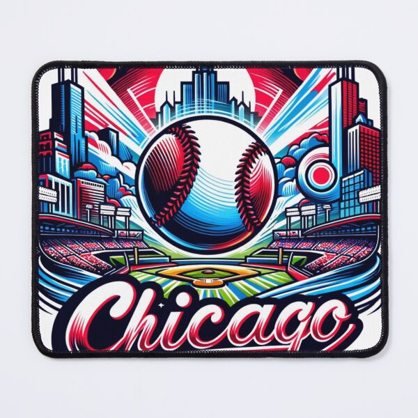 Item preview, Chicago Baseball Cityscape Badge designed and sold by Ryszard2207.