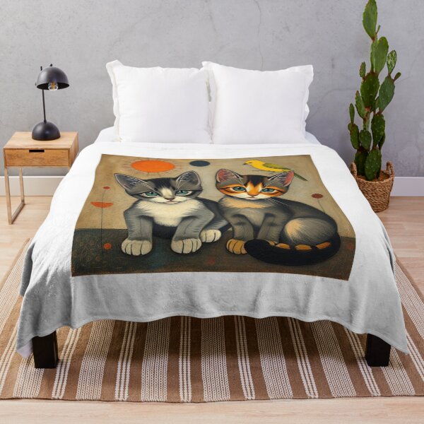 Item preview, Two kittens and bird  designed and sold by Terry Collett.