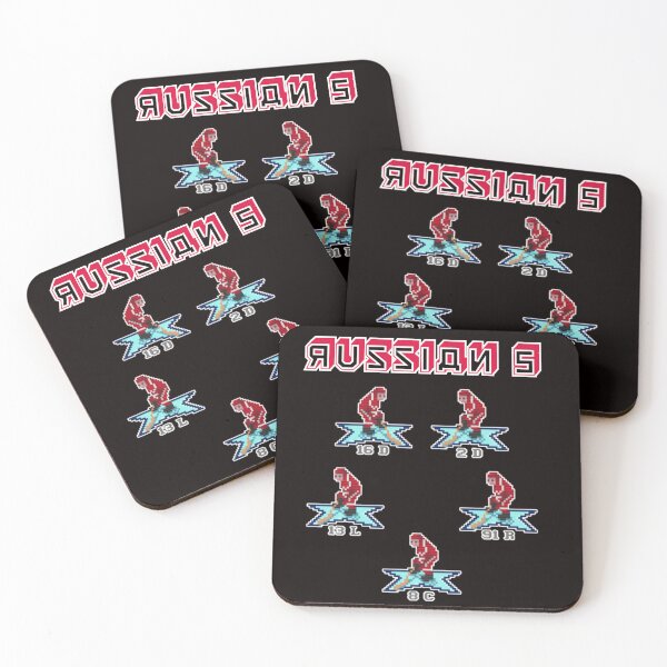 Item preview, 8bit hockey Russian 5 designed and sold by Pop, Culture and Stuff.