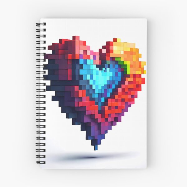 Item preview, Pixelated Heart Shape Illustration 2 designed and sold by Domo-Design.