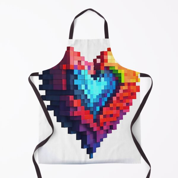 Item preview, Pixelated Heart Shape Illustration 2 designed and sold by Domo-Design.