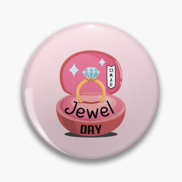 Item preview, 13 March Jewel Day - Wacky Holidays designed and sold by ChemicalXShop.