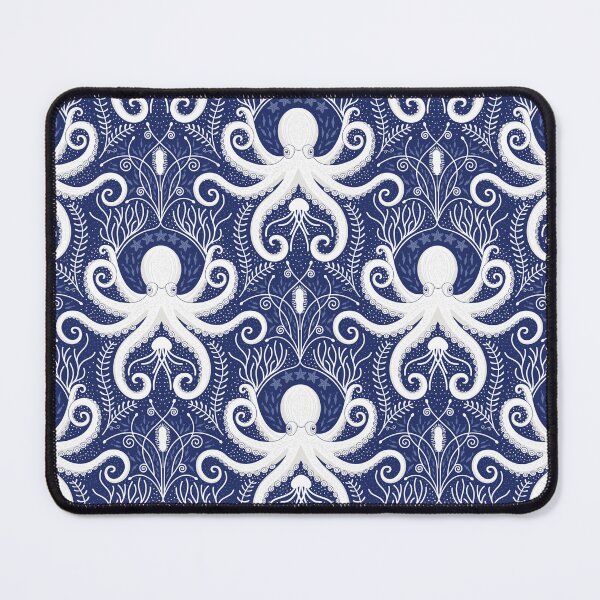Item preview, Nautical Baroque - Navy [Octopus] designed and sold by Carina Parry Studios.