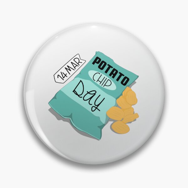 Item preview, 14 March Potato Chip Day - Wacky Holidays designed and sold by ChemicalXShop.