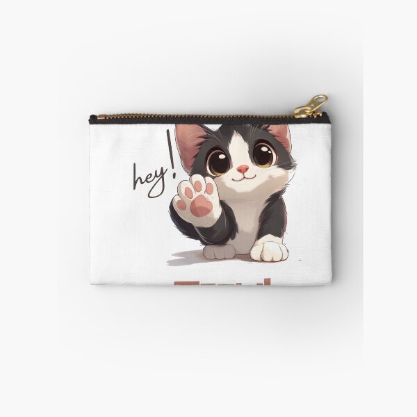 Item preview, cute cat design| meow | hey | cat lovers| cute pet | pet lover designed and sold by Kaivinaikadhaigal.