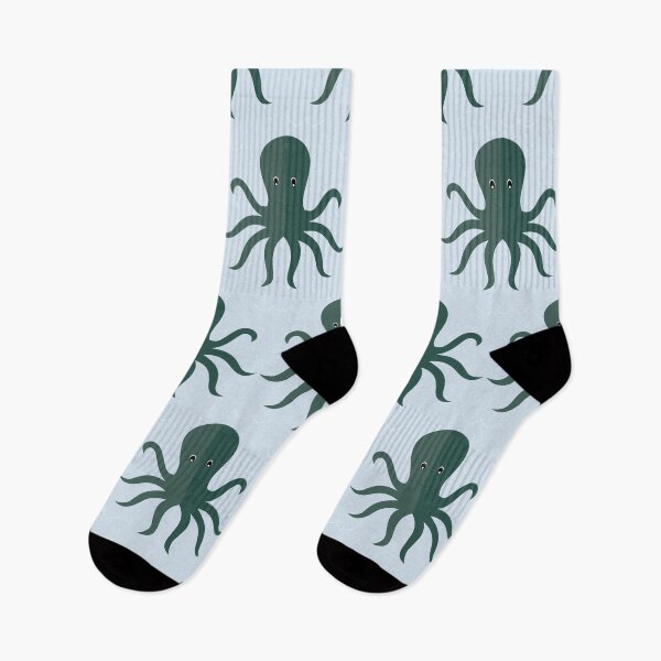 Item preview, Octopuses on blue designed and sold by reneesillus.