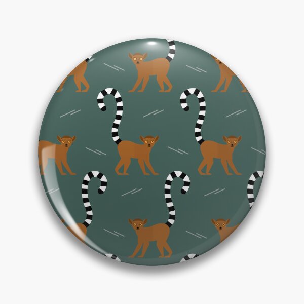 Item preview, Ringtailed lemurs on green designed and sold by reneesillus.