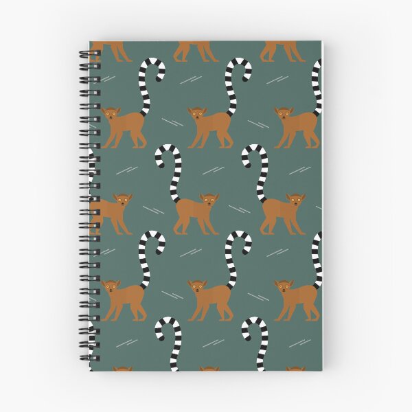 Item preview, Ringtailed lemurs on green designed and sold by reneesillus.