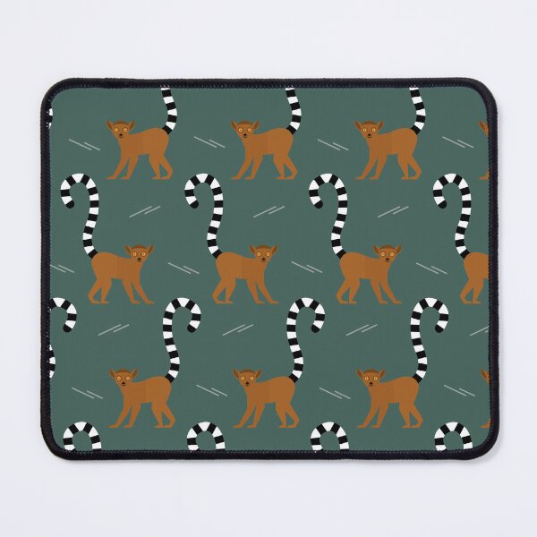 Item preview, Ringtailed lemurs on green designed and sold by reneesillus.