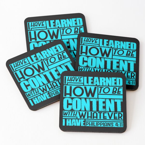 Item preview, Philippians 4:11 I Have Learned How To Be Content designed and sold by plushism.
