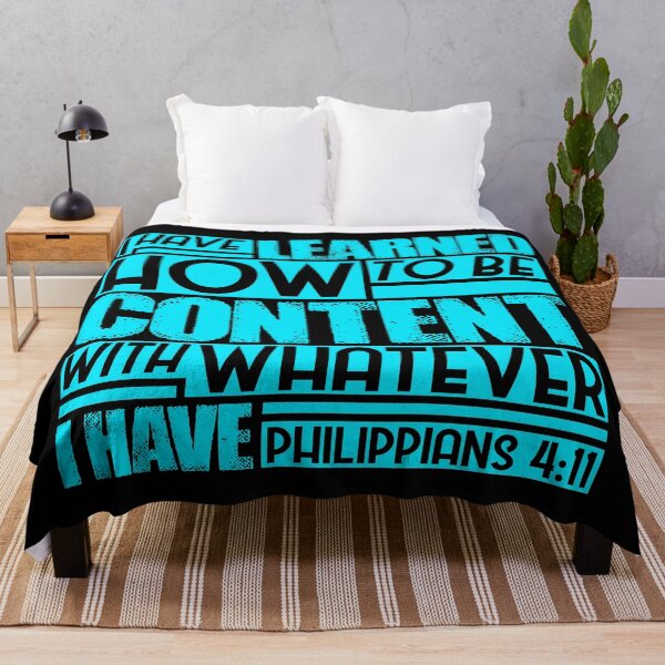 Item preview, Philippians 4:11 I Have Learned How To Be Content designed and sold by plushism.