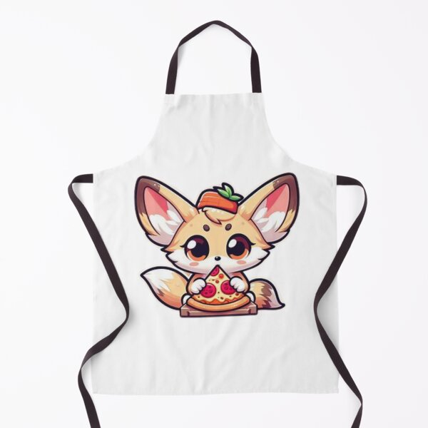 Item preview, fennec fox eating pizza designed and sold by Eternalski.