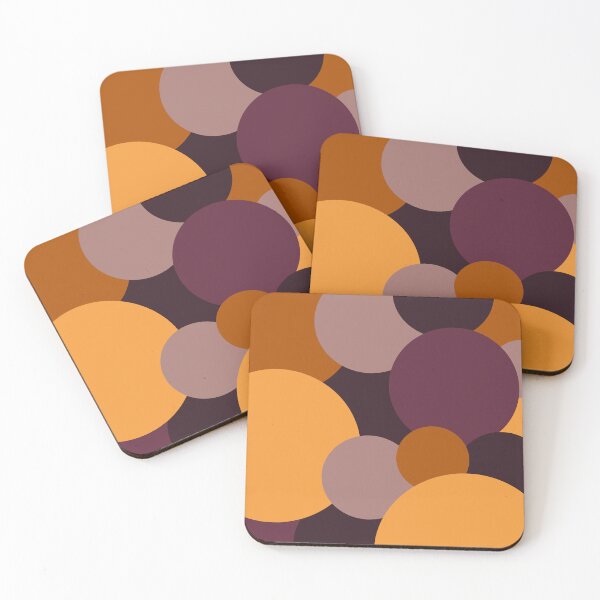 Item preview, Autumn themed colourful circle design pattern designed and sold by AkithSelling.