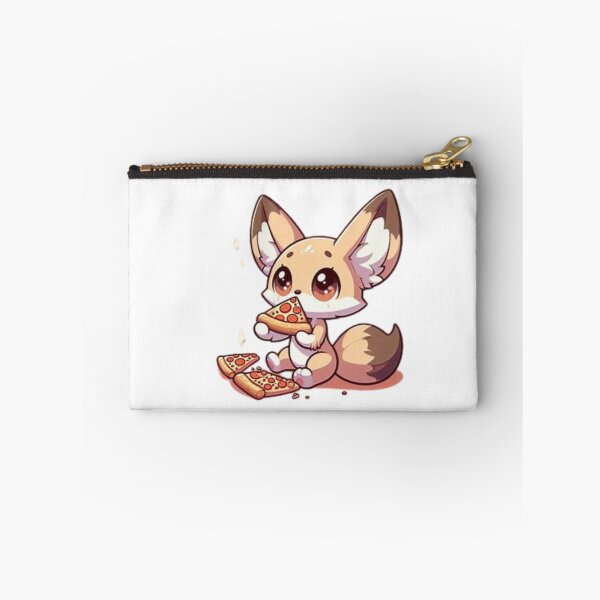 Item preview, fennec fox eating pizza designed and sold by Eternalski.