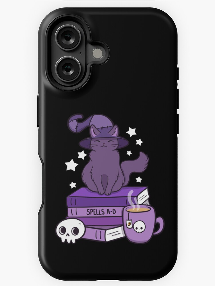 Imagen 1 de 4, Funda de iPhone con la obra Familiar felino 02 // Negro | Nikury, diseñada y vendida por nikury.