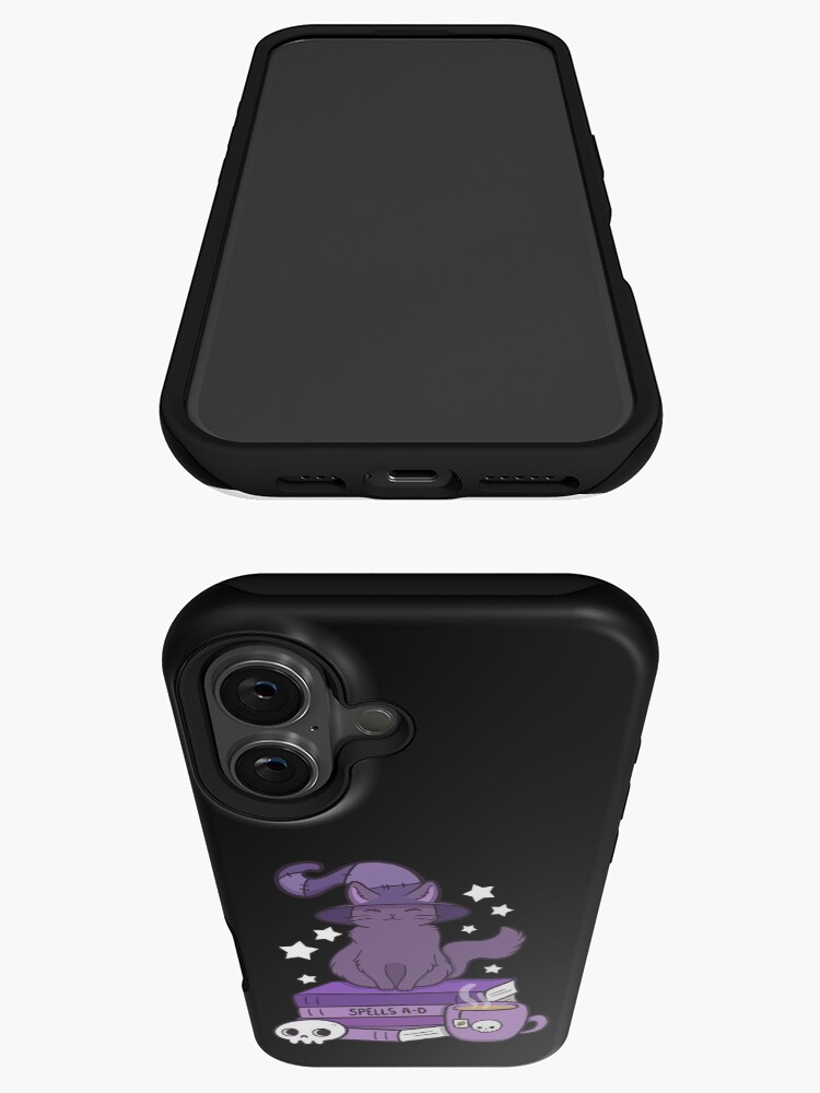 Imagen 3 de 4, Funda de iPhone con la obra Familiar felino 02 // Negro | Nikury, diseñada y vendida por nikury.