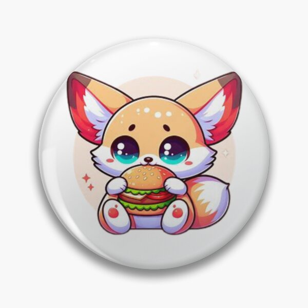 Item preview, fennec fox eating burger designed and sold by Eternalski.
