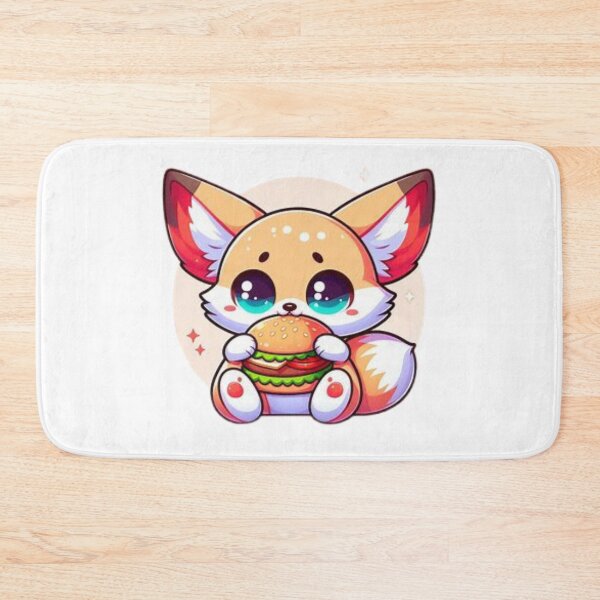 Item preview, fennec fox eating burger designed and sold by Eternalski.