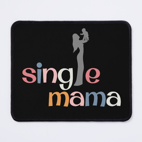 Item preview, SINGLE MAMA - Minimalist Mom with Child Silhouette Sticker designed and sold by CanvasThread.
