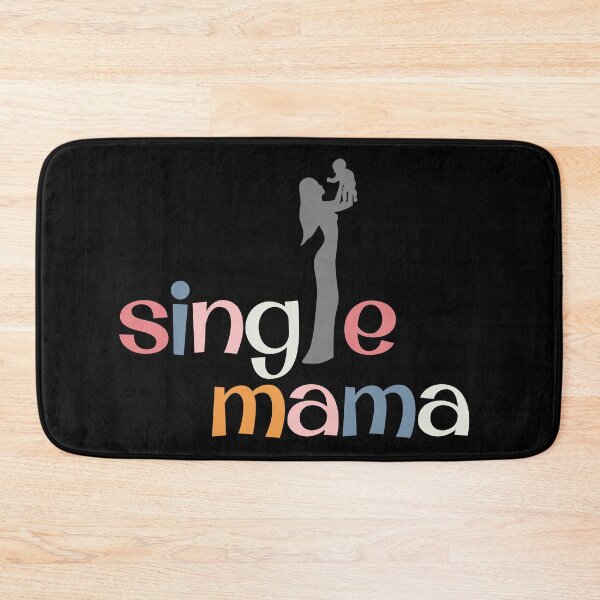 Item preview, SINGLE MAMA - Minimalist Mom with Child Silhouette Sticker designed and sold by CanvasThread.