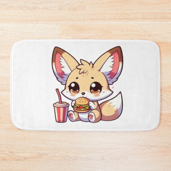 Item preview, fennec fox eating burger designed and sold by Eternalski.