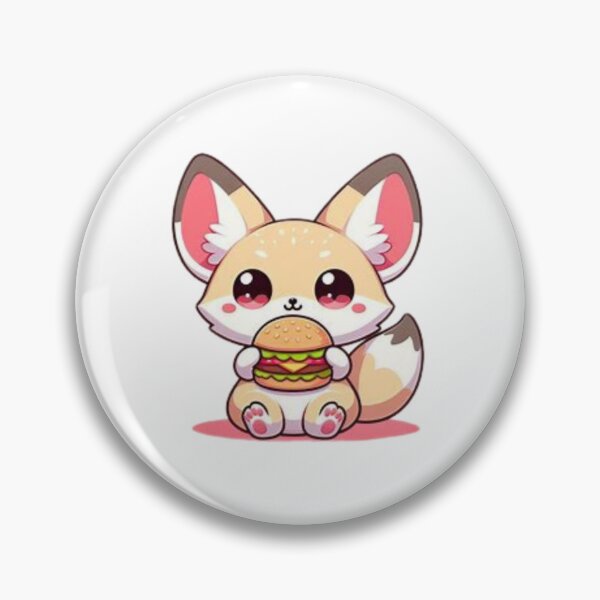 Item preview, fennec fox eating burger designed and sold by Eternalski.