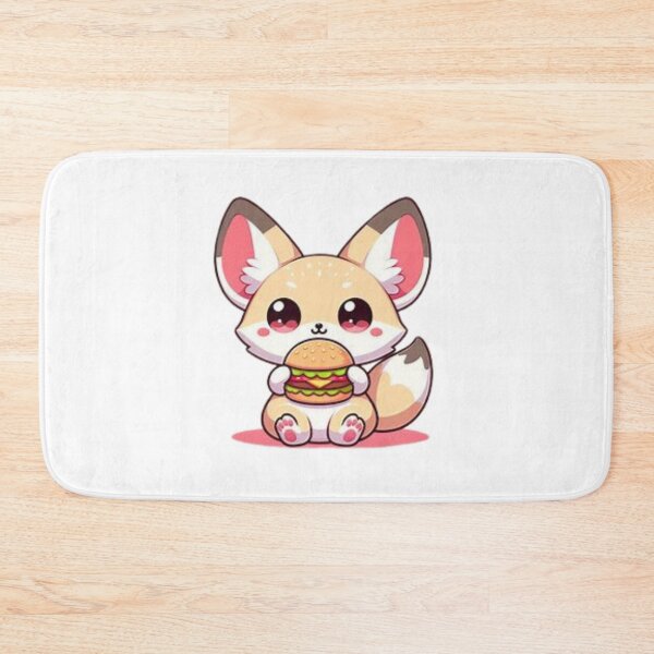 Item preview, fennec fox eating burger designed and sold by Eternalski.