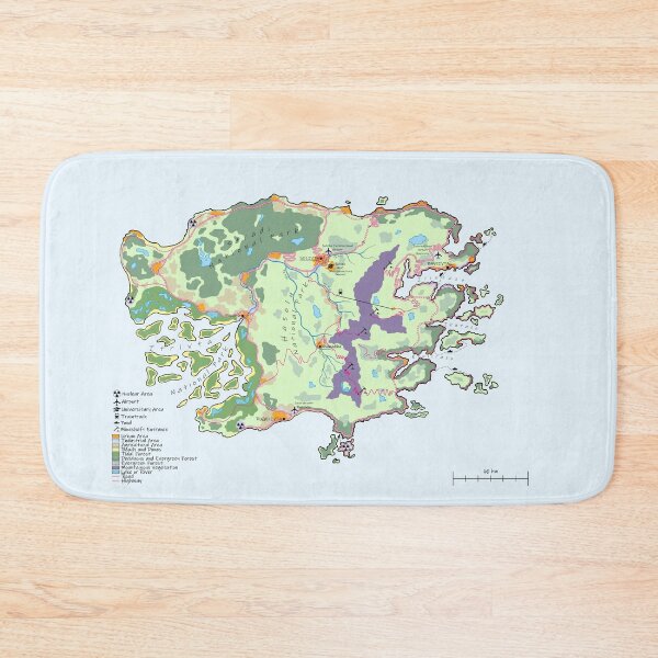 Item preview, Landscape Map of the Greater Isle of Moes designed and sold by The Greater Isle of Moes.