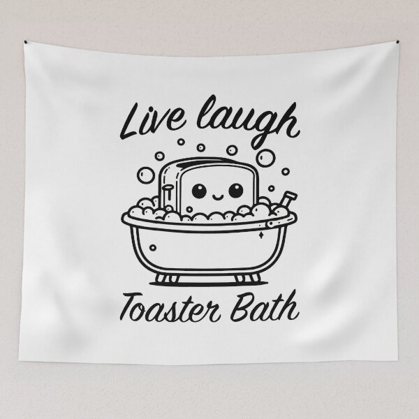Item preview, Live Laugh Toaster Bath designed and sold by nunomoses.