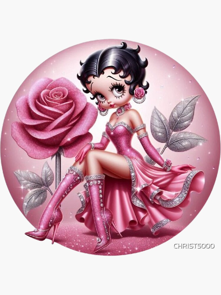 Thumbnail 3 of 3, Sticker, BETTY BOOP designed and sold by CHRIST5000.