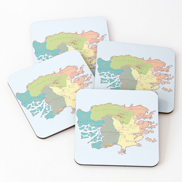 Item preview, Political Map of the Greater Isle of Moes designed and sold by greaterisleofmoes.