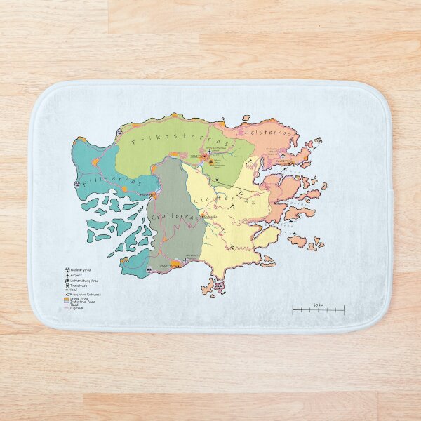 Artikelvorschau, Politische Karte der Großinsel Moes entworfen und verkauft von The Greater Isle of Moes.