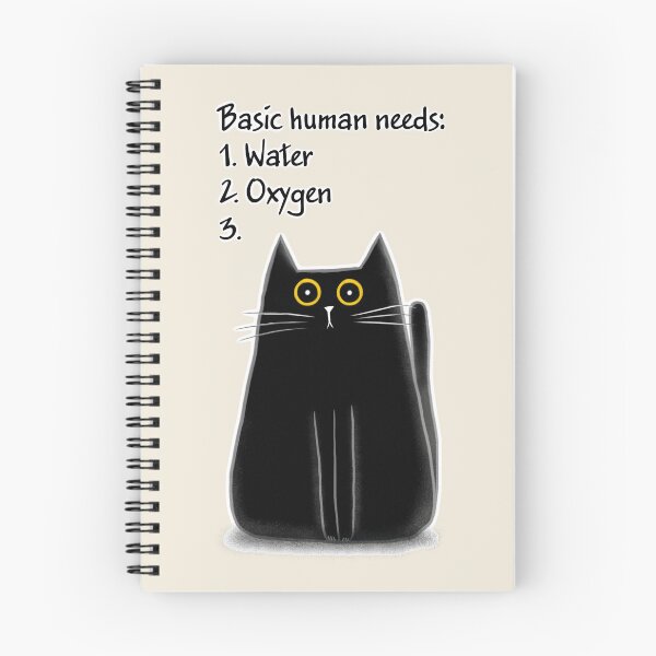 Item preview, Funny meme cat - Basic Human needs designed and sold by Makitsu Neko.