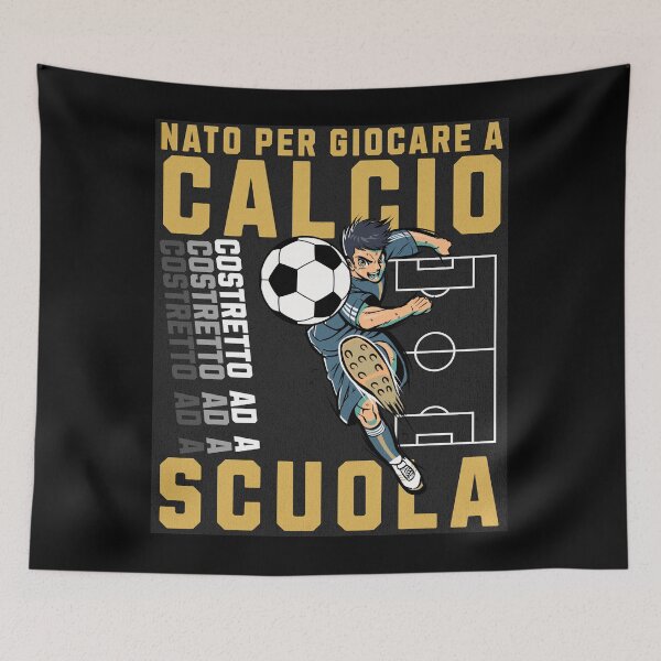Item preview, Nato per giocare a calcio Costretto ad andare a scuola  designed and sold by KAYDEE01212 ✨.