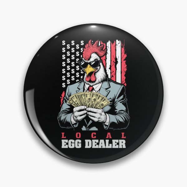 Item preview, Egg Prices Local Egg Dealer Funny Rich Chicken USA Flag designed and sold by GrandeDuc.