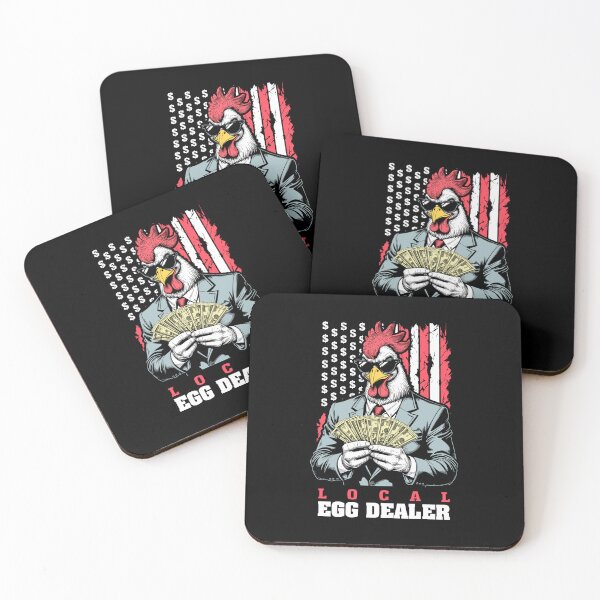 Item preview, Egg Prices Local Egg Dealer Funny Rich Chicken USA Flag designed and sold by GrandeDuc.