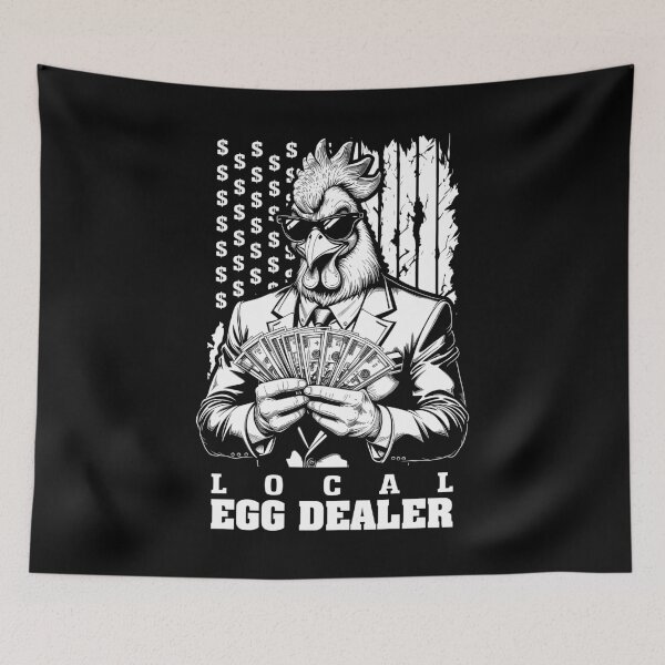Item preview, Egg Prices Local Egg Dealer Funny Rich Chicken USA Flag designed and sold by GrandeDuc.